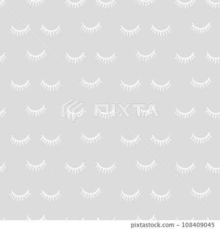Eyes Seamless Pattern Beauty Eyelashes Background Eyes Seamless Pattern Beauty Eyelashes Background 108409045