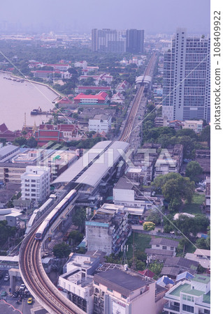 Bangkok Skytrain (Thailand's Bangkok Skytrain, elevated railway, BTS) Bangkok Skytrain (Thailand's Bangkok Skytrain, elevated railway, BTS) 108409922