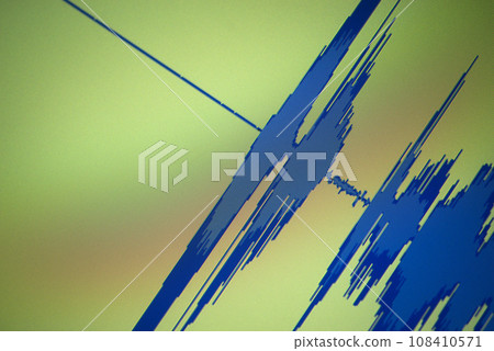 Voiceover studio audio sound wave 108410571