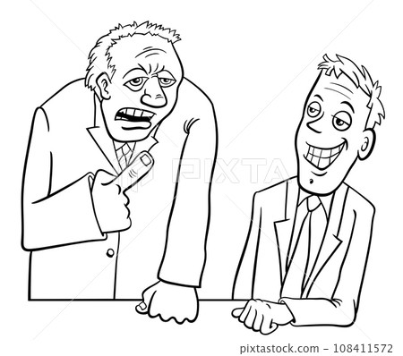 cartoon men having a discussion or debate coloring page cartoon men having a discussion or debate coloring page 108411572