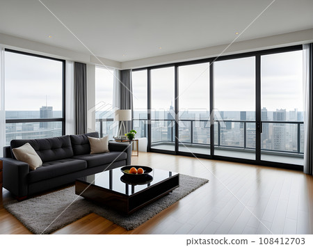 ultrarealistic penthouse interior design medium shot hyperdetailed 108412703
