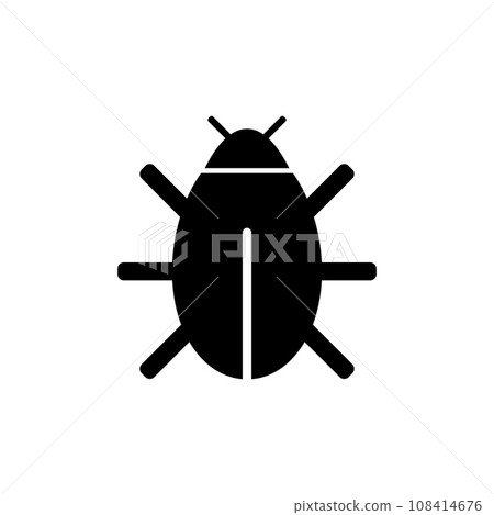 Bug icon on white. 108414676