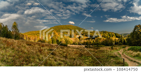 Polonina Wetlinska, Bieszczady mountain, Bieszczady National Park, Poland. 108414750