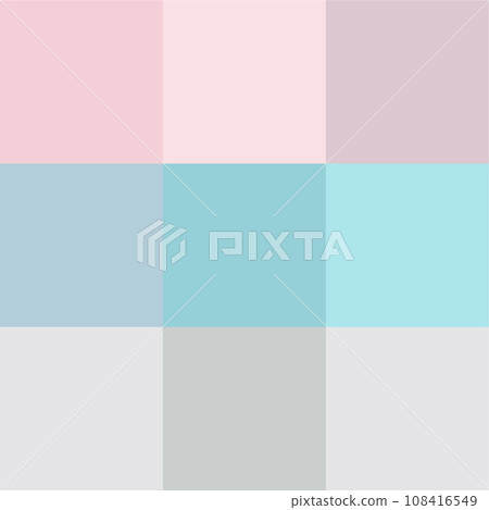 Background material of 9-divided smoky pastel colored square - 3 vertical divisions, 3 horizontal divisions 108416549