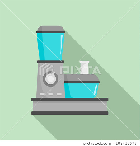 Food processor icon. Flat illustration of food processor vector icon for web design 108416575