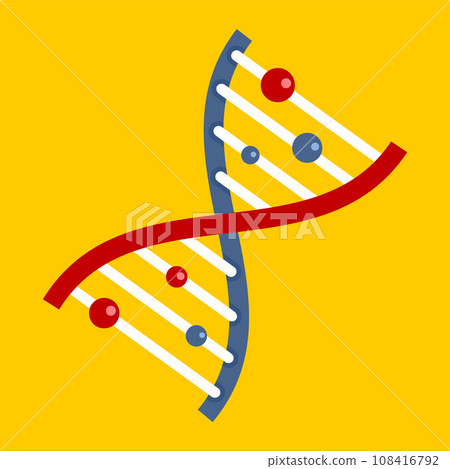 Dna icon. Flat illustration of dna vector icon for web design 108416792