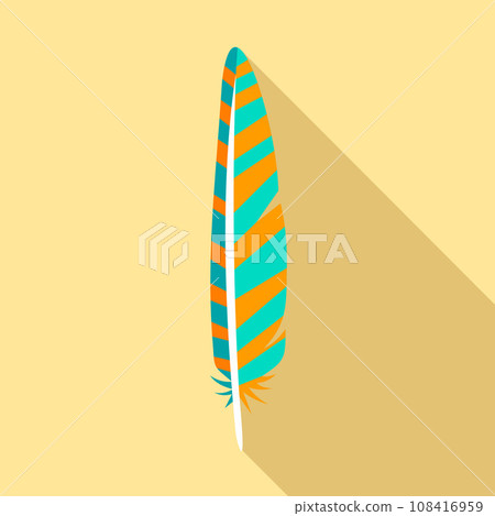 Collection feather icon. Flat illustration of collection feather vector icon for web design Collection feather icon. Flat illustration of collection feather vector icon for web design 108416959