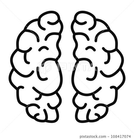 Artificial brain icon. Outline artificial brain vector icon for web design isolated on white background 108417074