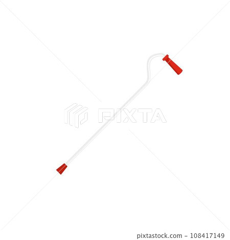 Aged walking stick icon. Flat illustration of aged walking stick vector icon for web design Aged walking stick icon. Flat illustration of aged walking stick vector icon for web design 108417149