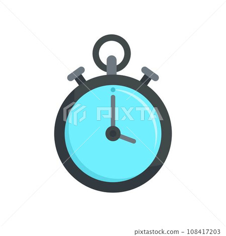 Contraceptive stopwatch icon. Flat illustration of contraceptive stopwatch vector icon for web design 108417203