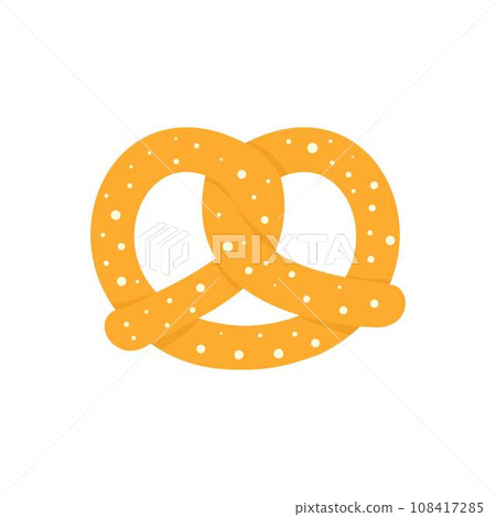 Soft pretzel icon. Flat illustration of soft pretzel vector icon for web design Soft pretzel icon. Flat illustration of soft pretzel vector icon for web design 108417285