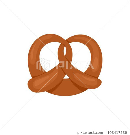 Fresh pretzel icon. Flat illustration of fresh pretzel vector icon for web design Fresh pretzel icon. Flat illustration of fresh pretzel vector icon for web design 108417286