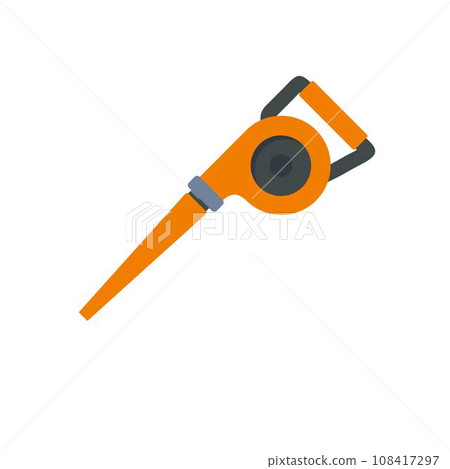 Garden vacuum cleaner icon. Flat illustration of garden vacuum cleaner vector icon for web design 108417297
