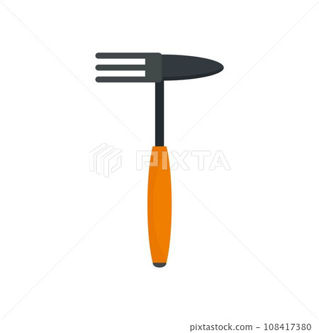 Hand rake tool icon. Flat illustration of hand rake tool vector icon for web design Hand rake tool icon. Flat illustration of hand rake tool vector icon for web design 108417380