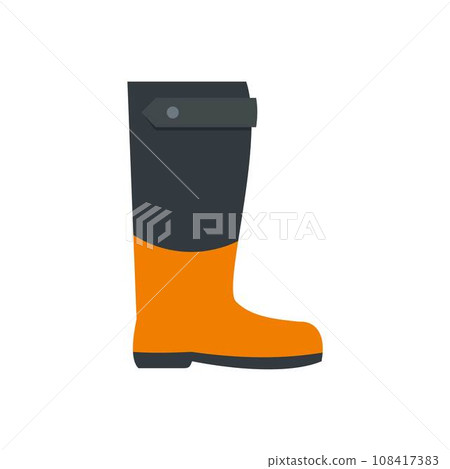 Garden boot icon. Flat illustration of garden boot vector icon for web design 108417383
