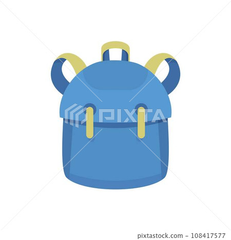 Kid backpack icon. Flat illustration of kid backpack vector icon for web design Kid backpack icon. Flat illustration of kid backpack vector icon for web design 108417577