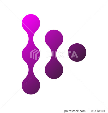 Triangle Abstract Asymmetric Dots Logo. Illustration Vector. EPS Triangle Abstract Asymmetric Dots Logo. Illustration Vector. EPS 108418401