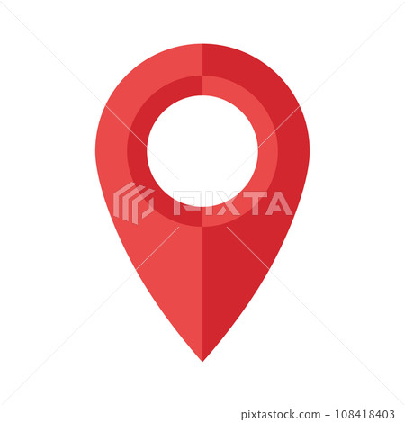 Map pin flat design style modern icon, pointer minimal vector symbol, marker sign. EPS 10 Map pin flat design style modern icon, pointer minimal vector symbol, marker sign. EPS 10 108418403