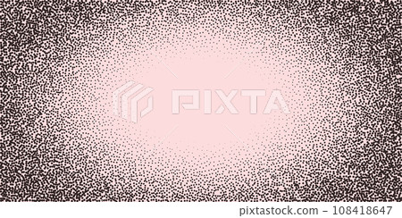 Speckled Black Noise Texture. Abstract Dotwork Background with Stipple Gradient. Vector Illustration of Distressed Textured Design. 108418647