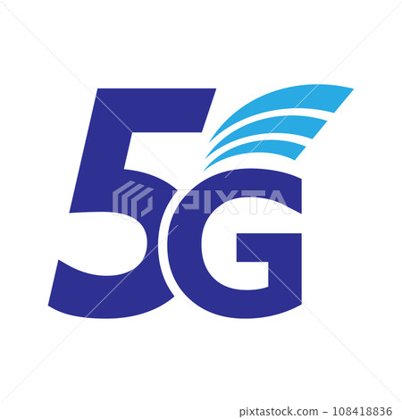 Vector technology icon network sign 5G. Illustration 5g internet symbol in flat minimalism style. EPS 10. Vector technology icon network sign 5G. Illustration 5g internet symbol in flat minimalism style. EPS 10. 108418836