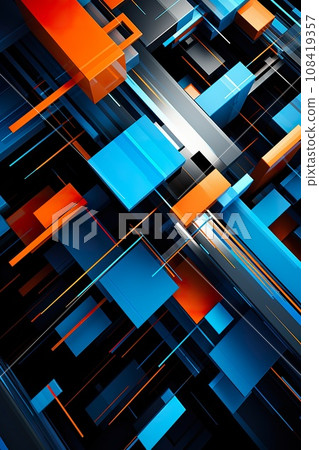 creative sharp triangle background, geometry design pattern, abstract geometric futuristic wallpaper, in style of blue creative sharp triangle background, geometry design pattern, abstract geometric futuristic wallpaper, in style of blue 108419357