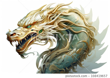 oriental dragon illustration 108419657
