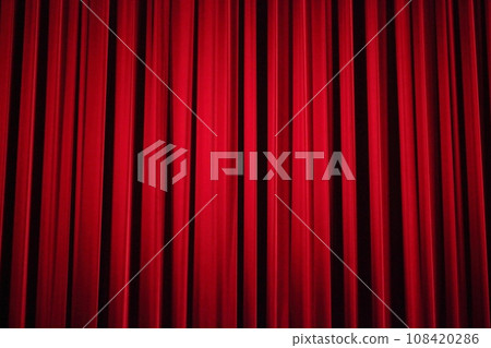 Theater curtains red [Material] 108420286