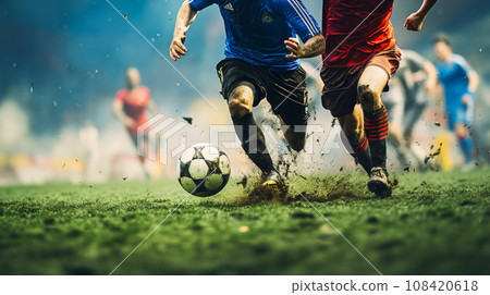 Soccer player to dribble Soccer player to dribble 108420618