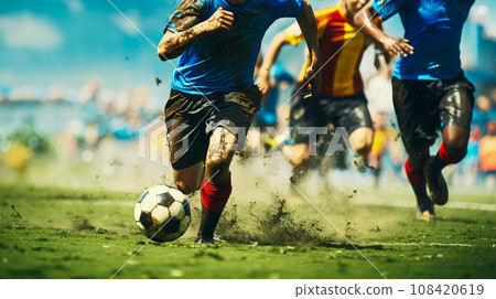 Soccer player to dribble Soccer player to dribble 108420619