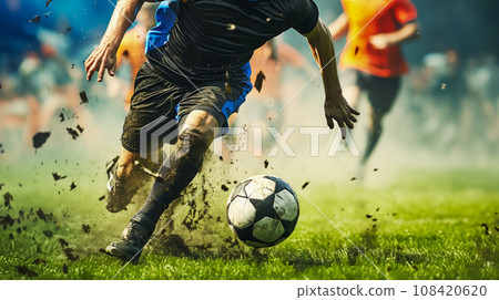 Soccer player to dribble Soccer player to dribble 108420620