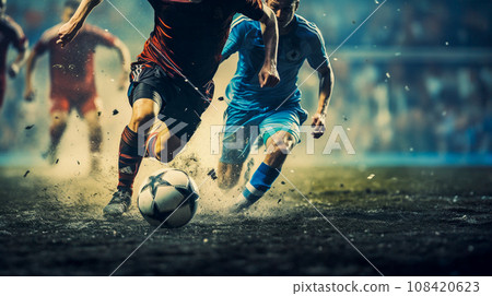 Soccer player to dribble Soccer player to dribble 108420623