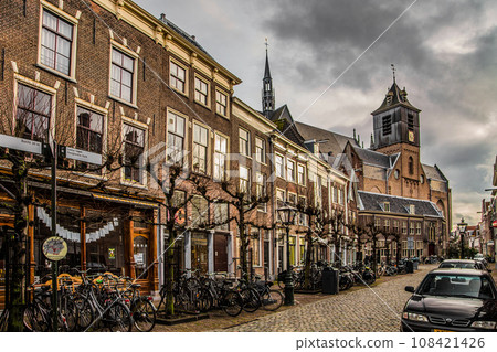 Cityscape of Amsterdam, old type buildings and channels Cityscape of Amsterdam, old type buildings and channels 108421426
