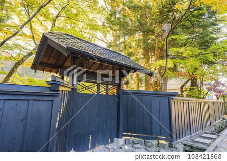 Autumn Kakunodate Samurai Residence Street (Aoyagi House) Scenery of autumn leaves, Semboku City, Akita Prefecture 108421868