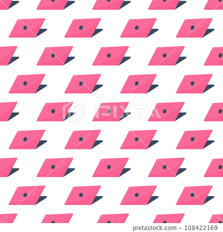 laptop pink work online computer elements pattern laptop pink work online computer elements pattern 108422169