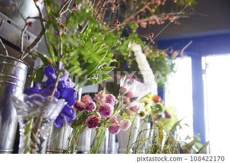 Inside the flower shop Inside the flower shop 108422170