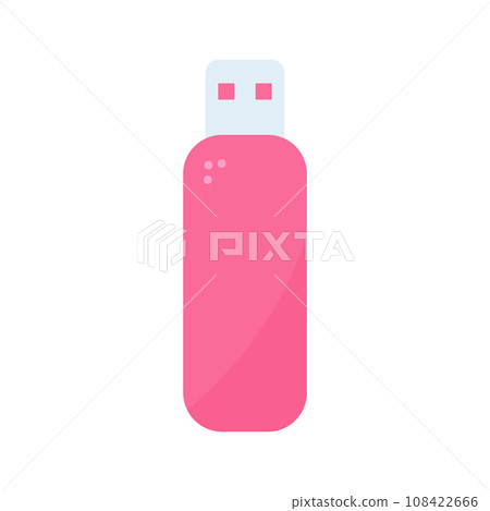 flash drive for computer pink element icon flash drive for computer pink element icon 108422666