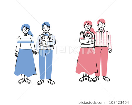 Family illustrations (family of three, future, child-rearing, old age, loan, savings, own home, baby) Family illustrations (family of three, future, child-rearing, old age, loan, savings, own home, baby) 108423404