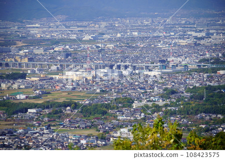From Mt. Mantoro Observation Deck towards Joyo City 108423575