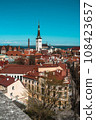 Cityscape of the old town of Tallinn, the capital of Estonia, one of the Baltic countries, seen from the observation deck 108423657
