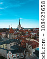 Cityscape of the old town of Tallinn, the capital of Estonia, one of the Baltic countries, seen from the observation deck 108423658