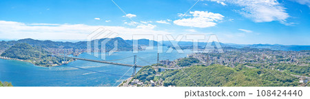 [View of Shimonoseki City from Hinoyama Park Observation Deck] (High resolution version) Fujigaya, Shimonoseki City, Yamaguchi Prefecture 108424440