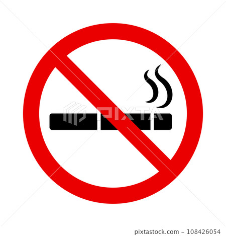 No smoking icon. No smoking area sign. vector. 108426054