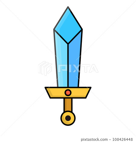 Sacred sword icon. weapon. vector. - Stock Illustration [108426448] - PIXTA