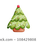 Christmas tree vector illustration clipart 108429808