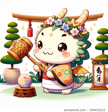 2024新年龍年插畫圖像 108430222