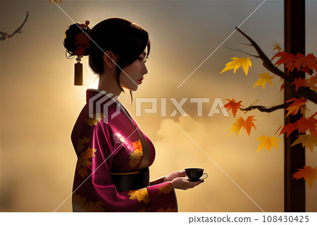 Autumn/Japanese traditional beauty 8 108430425