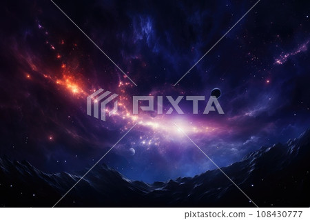 Galaxy Space. cosmos and star background. Generative AI 108430777