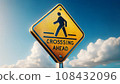 crosswalk signboard 108432096