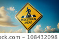 crosswalk signboard 108432098