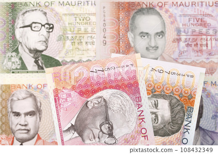 Mauritian rupee a business background 108432349